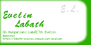 evelin labath business card